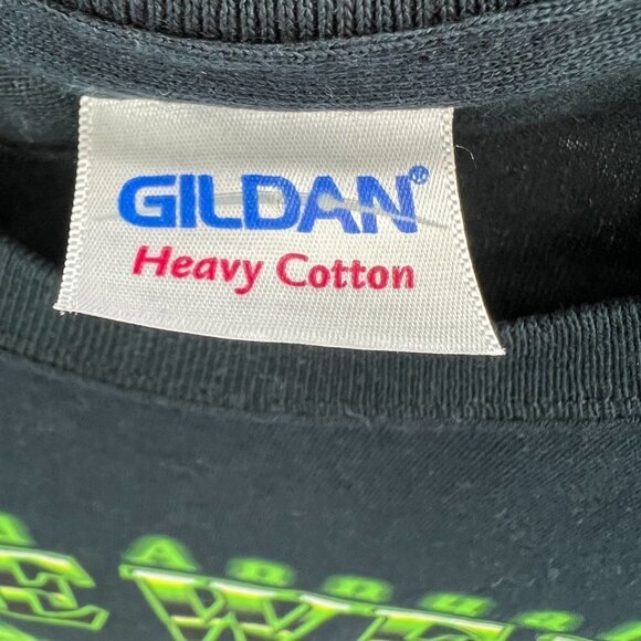 Bike Week Mens Tee Shirt Large Black Neon Green 2014 Daytona Beach Eagle - Picture 3 of 8